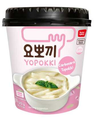Carbonara Topokki riskager (Yopokki - Rice Cake) 120 g.