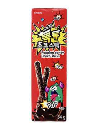 Popping Candy Choco Sticks 54 g.