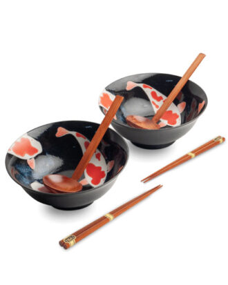 Ramen Bowl Set Red Koi Ø21 * H9 cm.