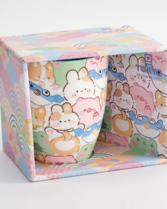 Kawaii Animals Krus med gaveæske – Japansk sødme til hverdag