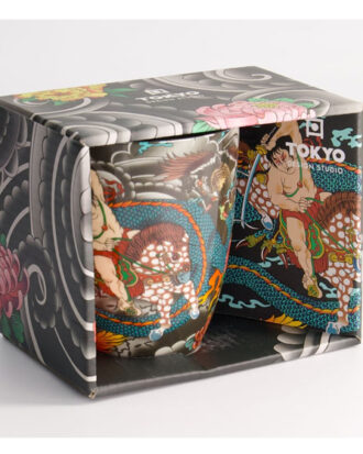 Yakuza Blue Dragon Krus – Japansk design med kant