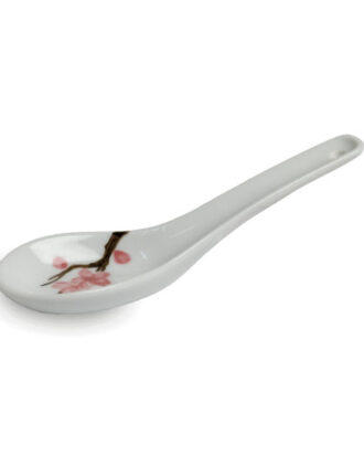 Sakura Ske i Japansk Porcelæn – Kirsebærblomst