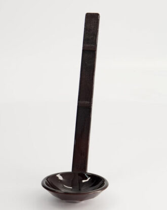 Ramen ske brun 19 cm – Japansk suppeske i ABS