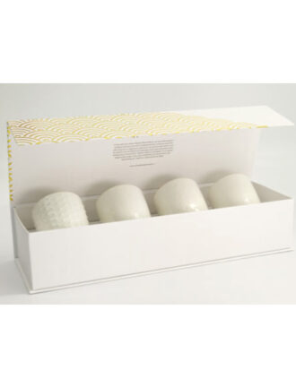 Nippon White Gold Rim Cup 170 ml, 4 x 6,7 x 7,7 cm.