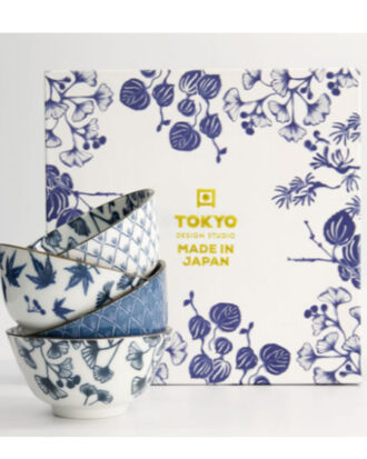 Flora Japonica Rice Bowl Gift set 4 x12 x 6,4 cm.