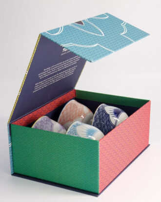 Lily Flower kopper gavesæt 4 stk – Japansk design