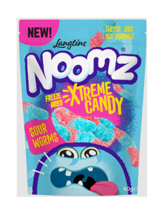 Noomz Freeze Dried Sweets Sour Worms 55 g.