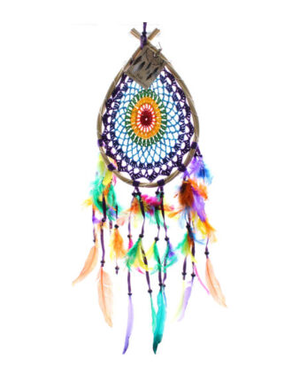 Drømmefanger fra Bali – Multi teardrop | Farverig dekoration