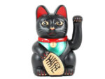 Sort Money Lykkekat 15 cm | Vinkende Maneki-neko