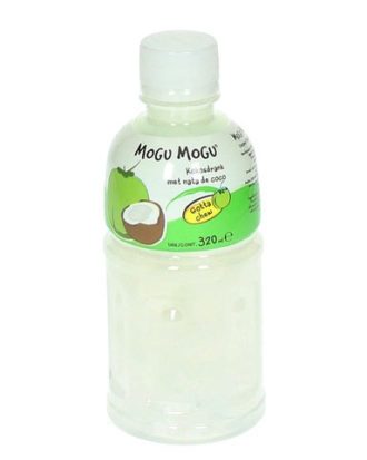 Mogu Mogu Kokos drik med Nata de Coco jelly 320 ml.