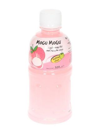 Mogu Mogu Lychee drik med Nata de Coco jelly 320 ml.