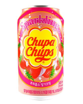 Chupa Chups Sodavand Med Jordbær 345 ml.