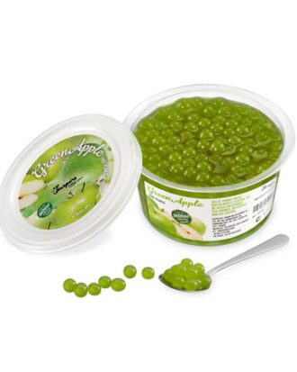 Boba frugtperler med grøn æble 450 g.