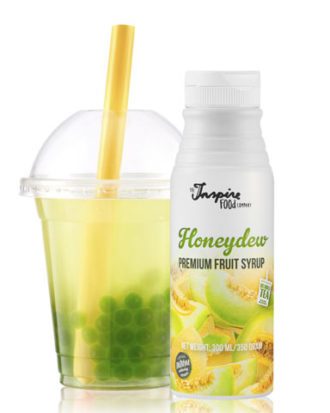 Frugtsirup til Bubble Tea med honningmelon smag 300 ml.