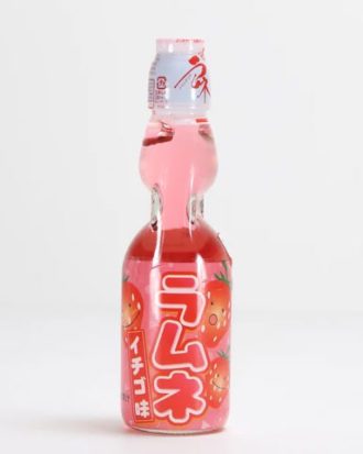 Hatakosen ramune strawberry 200 ml.