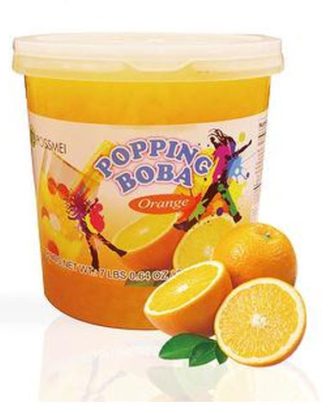 Possmei Boba frugtperler med appelsin 3,2 kg.