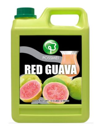 Possmei Frugtsirup til Bubble Tea Red Guava 2,5 kg.