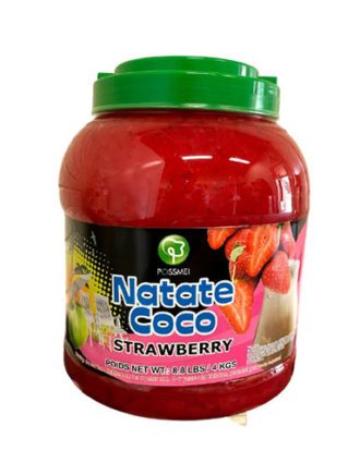 Possmei Nata De Coco jelly med Jordbær 4 kg.