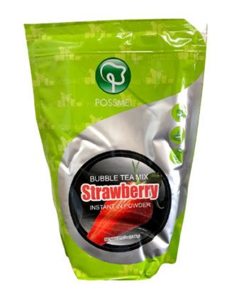 Possmei Jordbær Mælkepulver 1 kg.