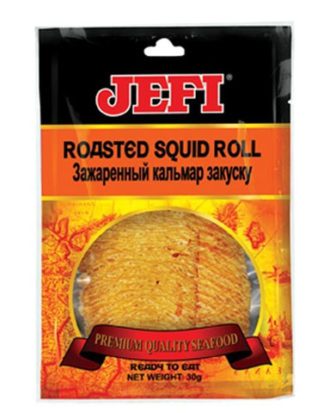 Jefi Tørrede blæksprutte Snack (kølevare) 30 g.