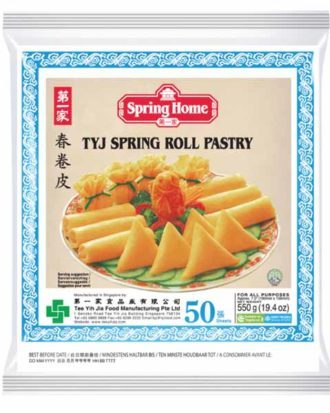 Forårsrulledej 190 mm (50 plader - M) 550 g. (frostvare)