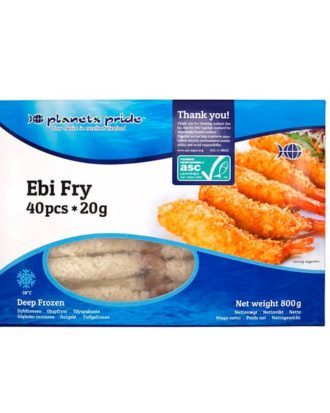 Planets Pride rejer paneret ebi fry 40x20 g.