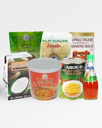 Thai rød karry kit - medium stærk (7 dele)