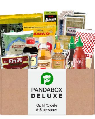 PandaBox Deluxe - Sushi Kit Op Til 15 dele (sæt 6-8 personer)