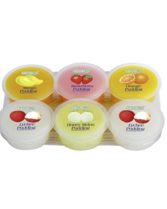 Cocon budding med nata de Coco (blandet smag) jelly 480 g.