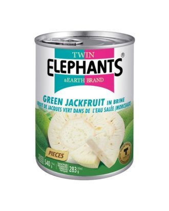 Twin Elephant grøn jackfruit på dåse (stykker) 560 g.