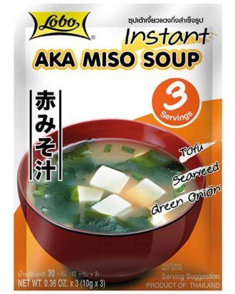 Lobo instant aka miso suppe 3 serveringer 3x10g.