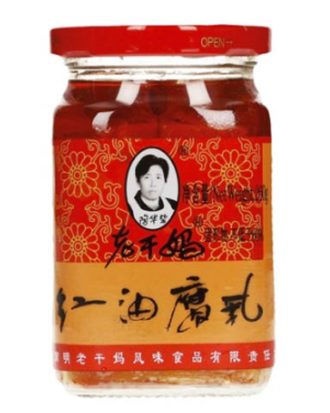 Lao Gan Ma konserveret tofu i chili olie 260 g.
