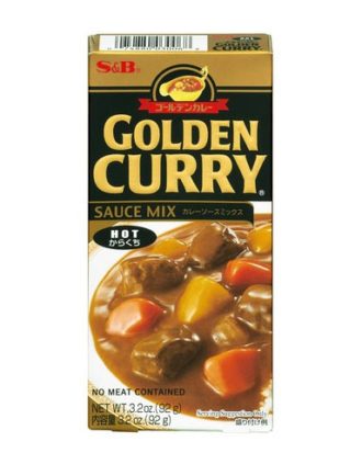 S&B golden curry sauce mix Hot 92 g.