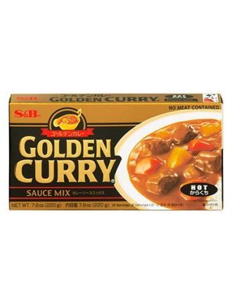 S&B golden curry sauce mix hot 220 g.