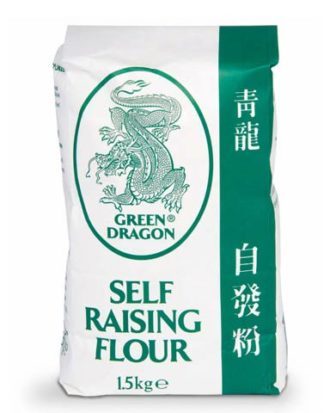 Green Dragon selvhævende mel (self raising flour) 1,5 kg.