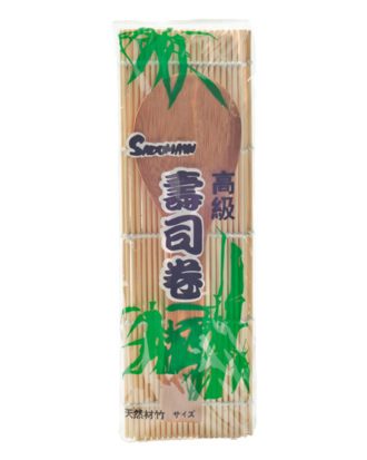 Sushimåtte i bambus m. ris padle