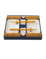 Sushi serveringssæt i brun - 2 pers.