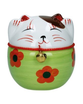 Vinkende lykke kat plutus Maneki neko D 10cm.