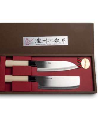 Japansk Sushi Kniv Sæt (Santoku+Nakiri) 2 dele