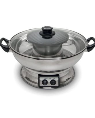 Elektrisk Hot Pot med grill plade 3,8 l