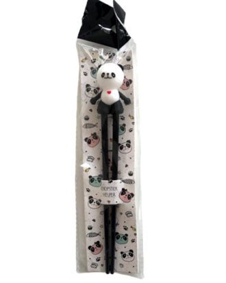 Spisepinde med hjælper (børne spisepinde) - Panda