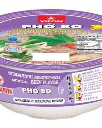 Vifon pho bo bowl Instant Rice Noodles Beef 70 g.