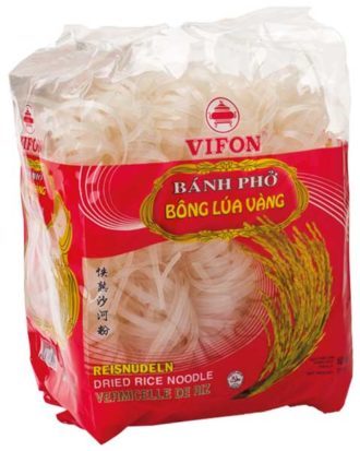 Vifon vietnamesiske risnudler (banh pho) 500 g.