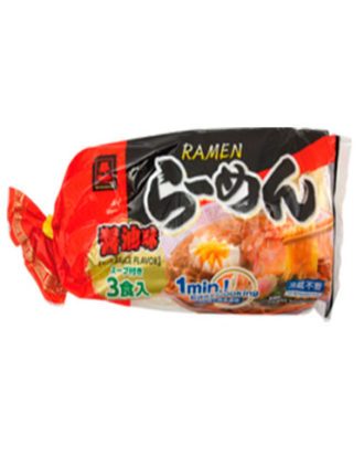 Miyakoichi Forkogte Ramen nudler med Soja Sauce 600 g. 3 serveringer