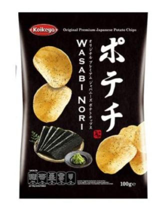 Koikeya Wasabi Nori Japansk kartoffelchips 100 g.