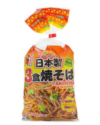 Itsuki forkogte instant Yakisoba nudler med sauce, 510 g (3 portioner)