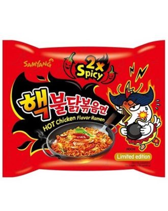 Verdens stærkeste nudler Samyang ramen 2x spicy 140 g.