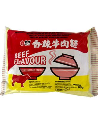 Wei Lih instant noodles beef flavour 85 g.
