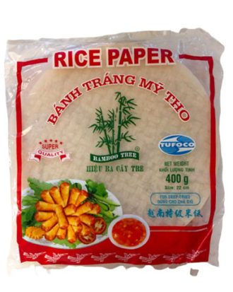 Vietnamesiske rispapir til dybstegte forårsruller ø22 cm 400g