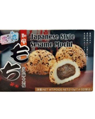 Yuki & Love mochi med sesam 210 g.